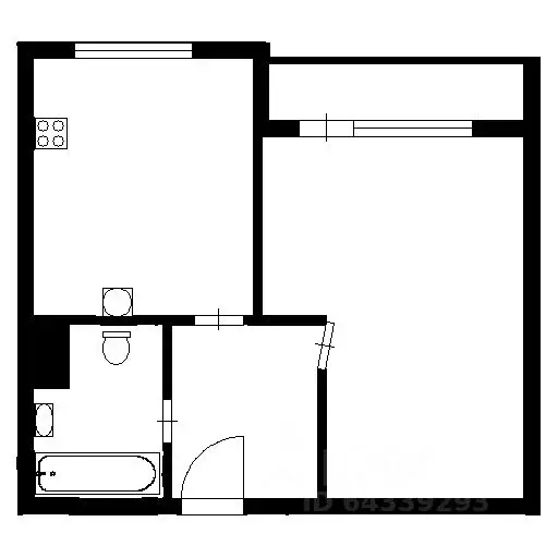 1-к кв. Санкт-Петербург Пулковская ул., 10к2 (38.0 м) - Фото 1