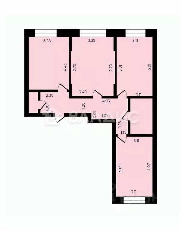 2-к кв. Санкт-Петербург ул. Добровольцев, 48 (41.7 м) - Фото 2