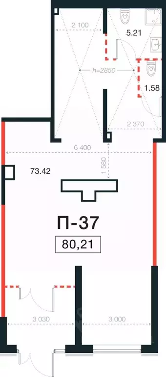 Помещение свободного назначения в Санкт-Петербург Новая Земля жилой ... - Фото 1