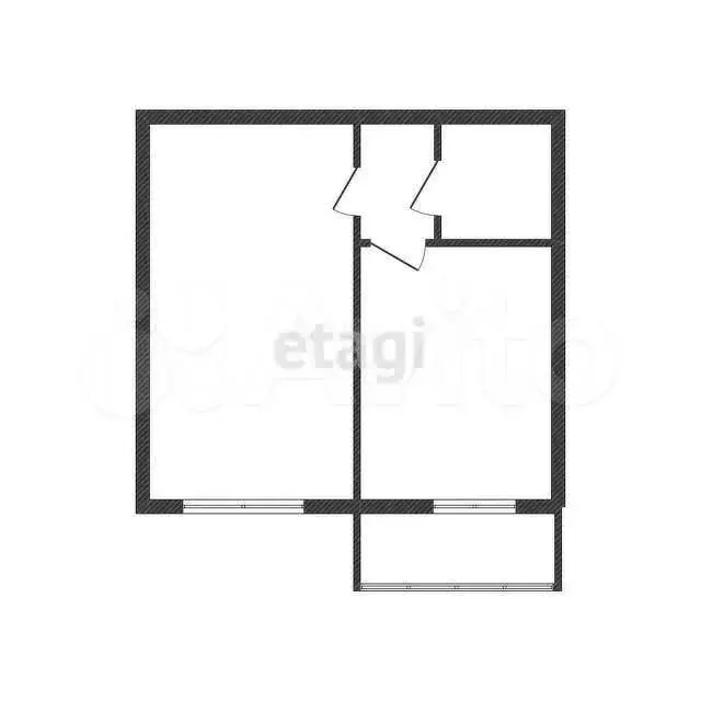 1-к. квартира, 32,5 м, 3/5 эт. - Фото 0