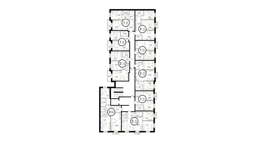 2-комнатная квартира: Тюмень, улица Александра Звягина, 3 (56.37 м) - Фото 1