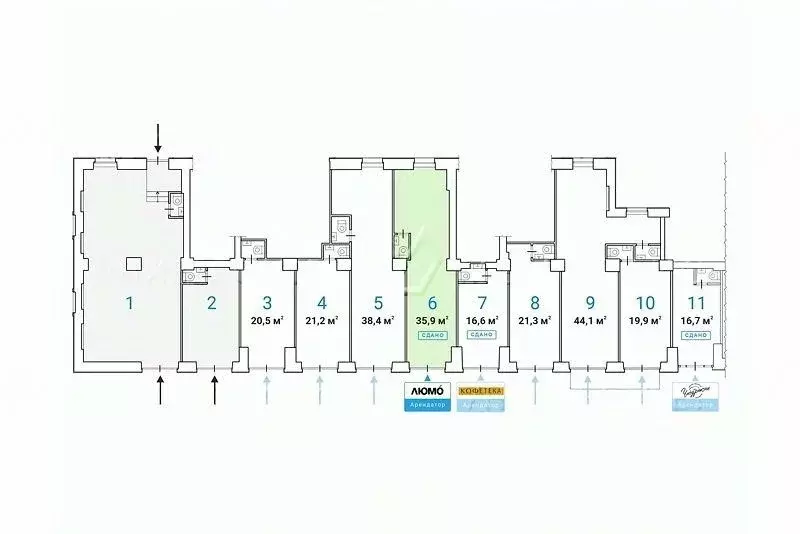 Офис в Москва ул. Дмитрия Ульянова, 10/1К1 (35 м) - Фото 1