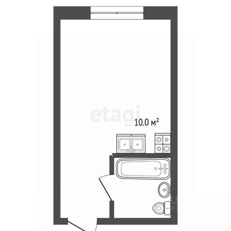 Студия Москва Люблинская ул., 80к6 (20.0 м) - Фото 2