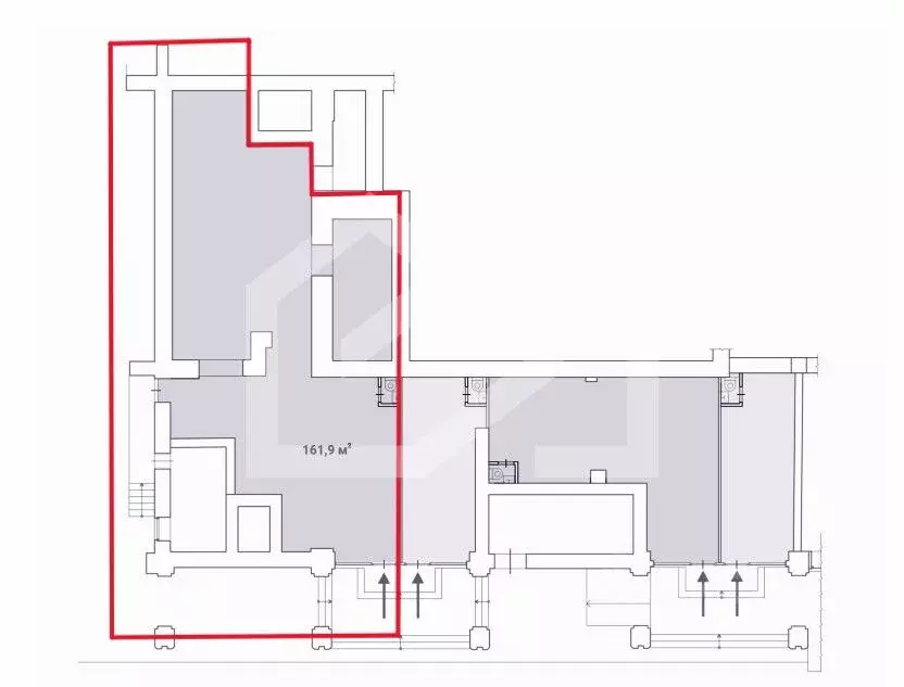 Помещение свободного назначения в Москва Долгоруковская ул., 40 (162 ... - Фото 2