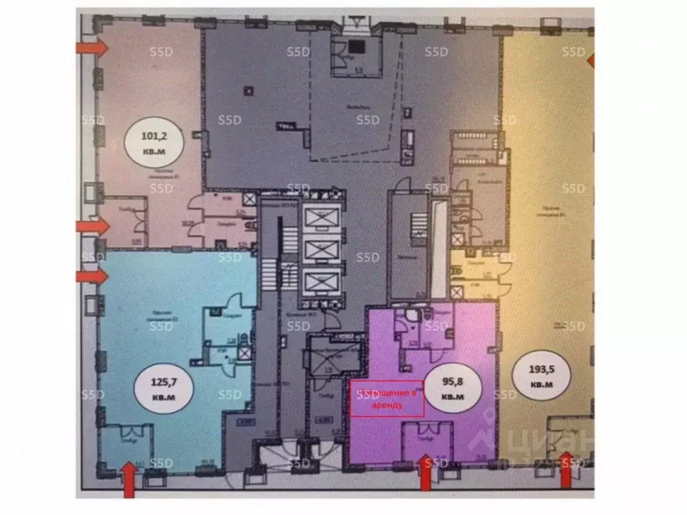 Помещение свободного назначения в Москва просп. Андропова, 9/1к2 (95 ... - Фото 2
