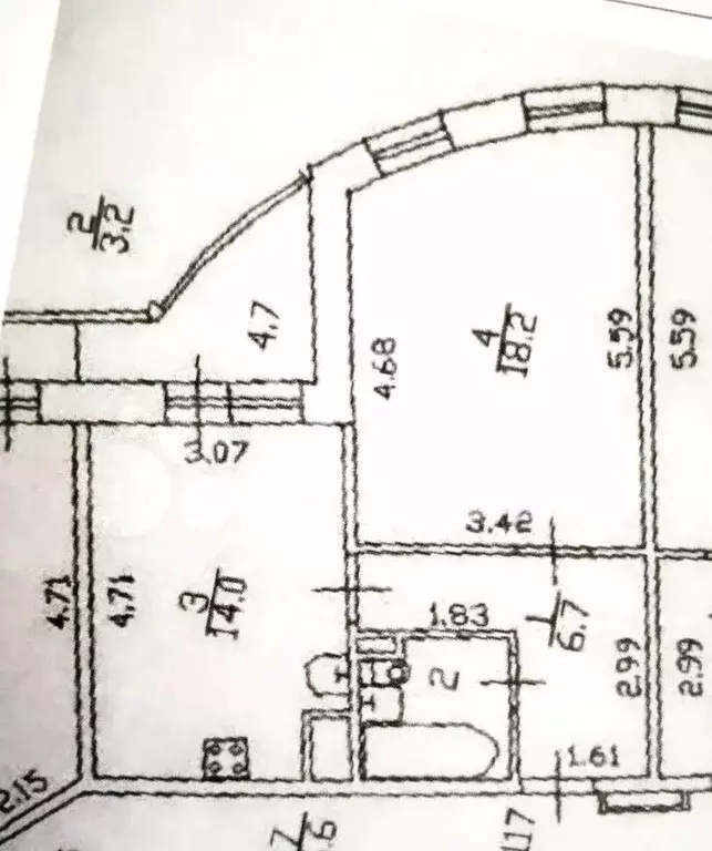 Квартира, 1 комната, 42 м - Фото 2