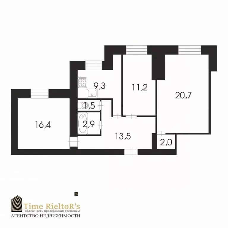 3-к кв. Санкт-Петербург Комендантский просп., 25к1Б (75.5 м) - Фото 2
