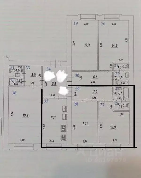 5-к кв. Самарская область, Самара ул. Советской Армии, 5 (121.8 м) - Фото 2