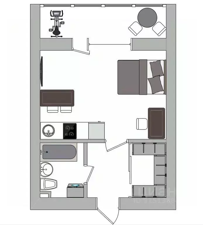 Свободной планировки кв. Амурская область, Благовещенский район, с. ... - Фото 2