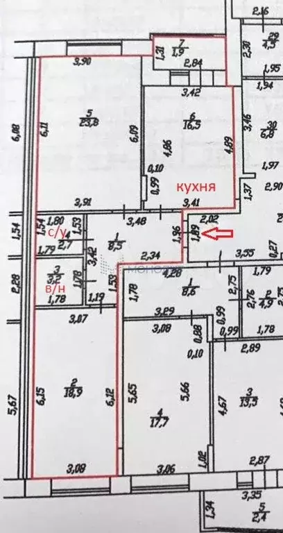 2-к. квартира, 77,4 м, 1/10 эт. - Фото 0