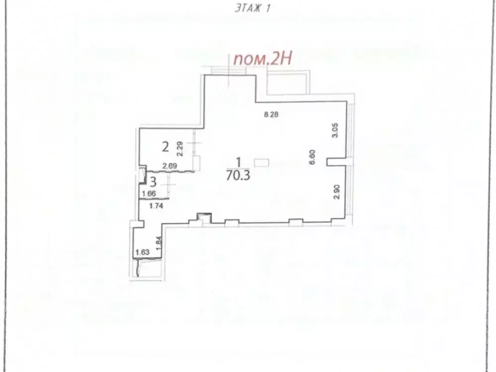 Помещение свободного назначения в Москва Варшавское ш., 170Ек5 (78 м) - Фото 2