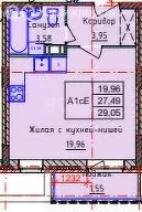 Квартира-студия: Красный Бор, Мирная улица, 1 (29.05 м) - Фото 0