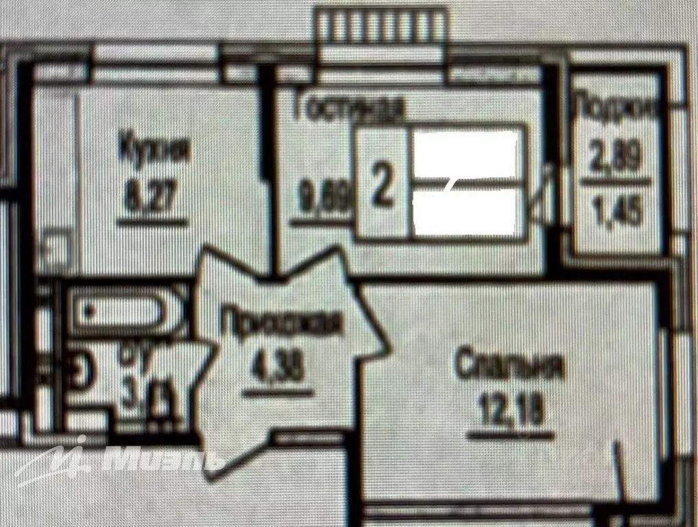 Квартира, 2 комнаты, 39.29 м - Фото 0