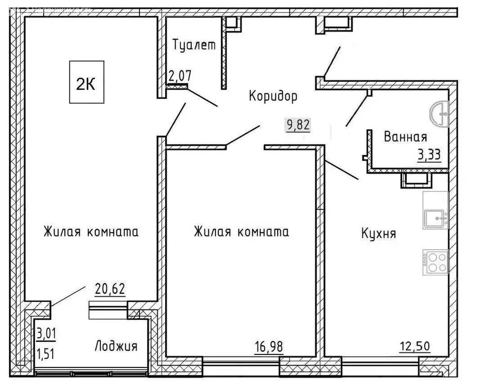 2-комнатная квартира: Южно-Сахалинск, улица 140-летия города ... - Фото 1