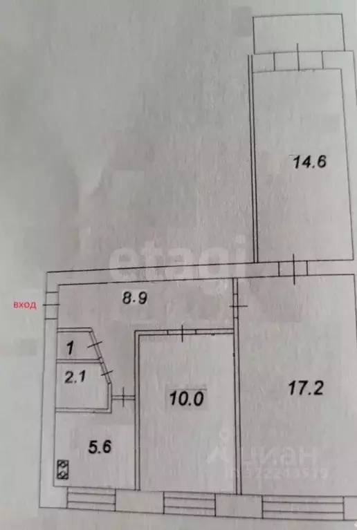 3-к кв. Коми, Ухта ул. Семяшкина, 1 (59.9 м) - Фото 1