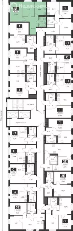 2-комнатная квартира: Екатеринбург, ЖК Спутник-1 (47.6 м) - Фото 1