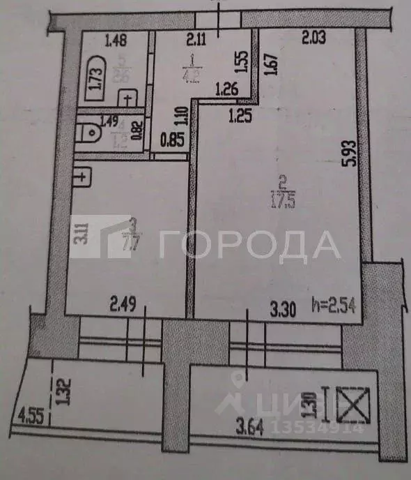 1-к кв. Алтайский край, Барнаул ул. Кутузова, 16Г (37.1 м) - Фото 1