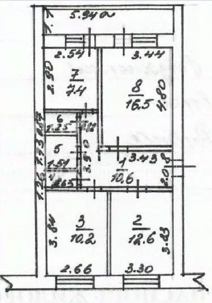 3-к кв. Рязанская область, Рыбное Юбилейная ул., 7 (63.1 м) - Фото 2