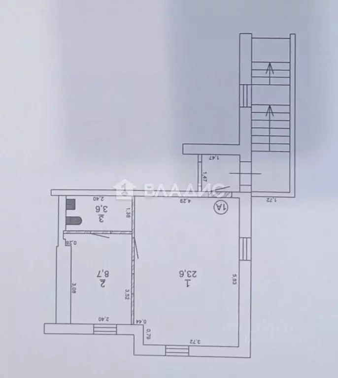 1-к кв. Калининградская область, Светлогорск Яблоневая ул., 11 (36.6 ... - Фото 2