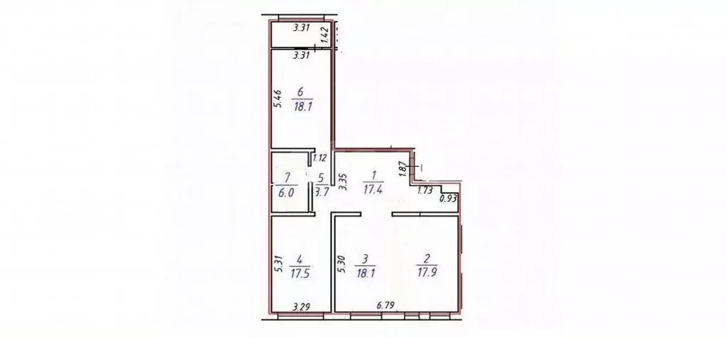 3-к кв. Иркутская область, Иркутск ул. Красных Мадьяр, 29 (100.0 м) - Фото 2