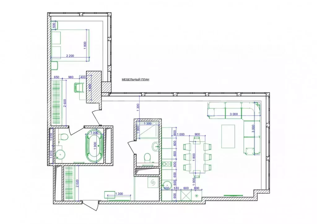 2-к кв. Москва 1-й Красногвардейский проезд, 22с2 (83.2 м) - Фото 2