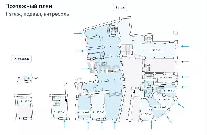 Помещение свободного назначения в Москва Мясницкая ул., 8/2 (960 м) - Фото 2
