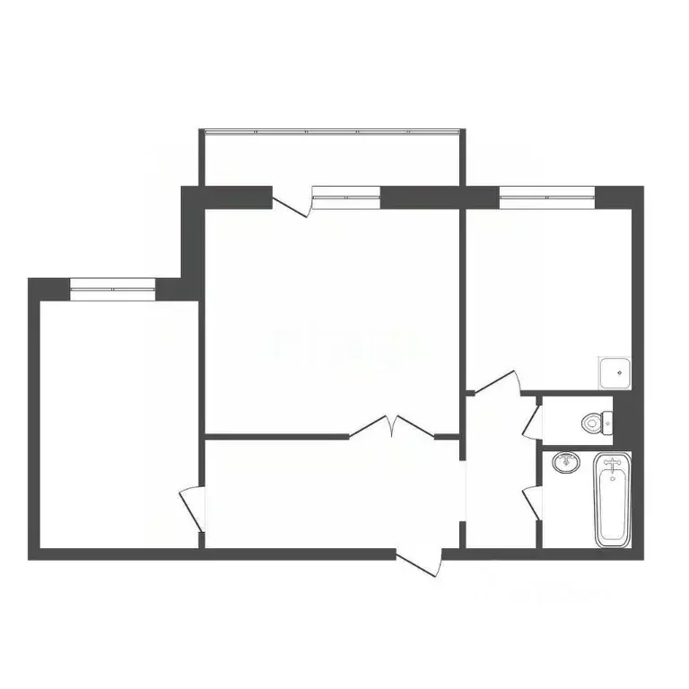 2-к кв. Красноярский край, Красноярск Северный мкр, ул. Урванцева, 4 ... - Фото 2