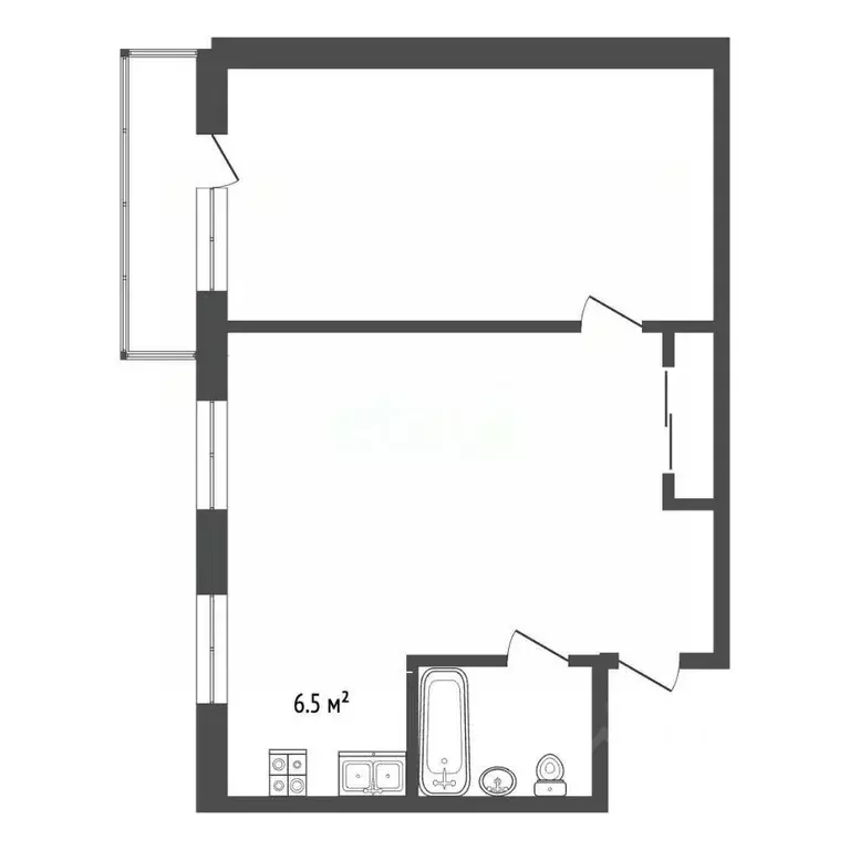 2-к кв. Москва ул. Бестужевых, 13 (44.3 м) - Фото 1