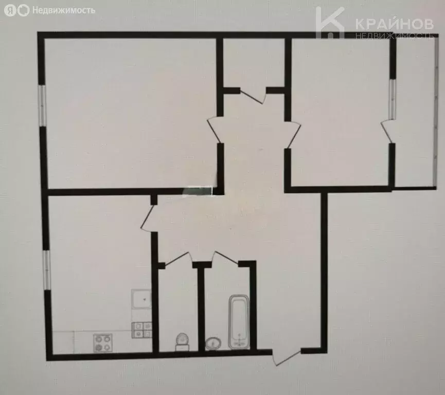 2-комнатная квартира: Воронеж, Советский район, Междуреченская улица, ... - Фото 1