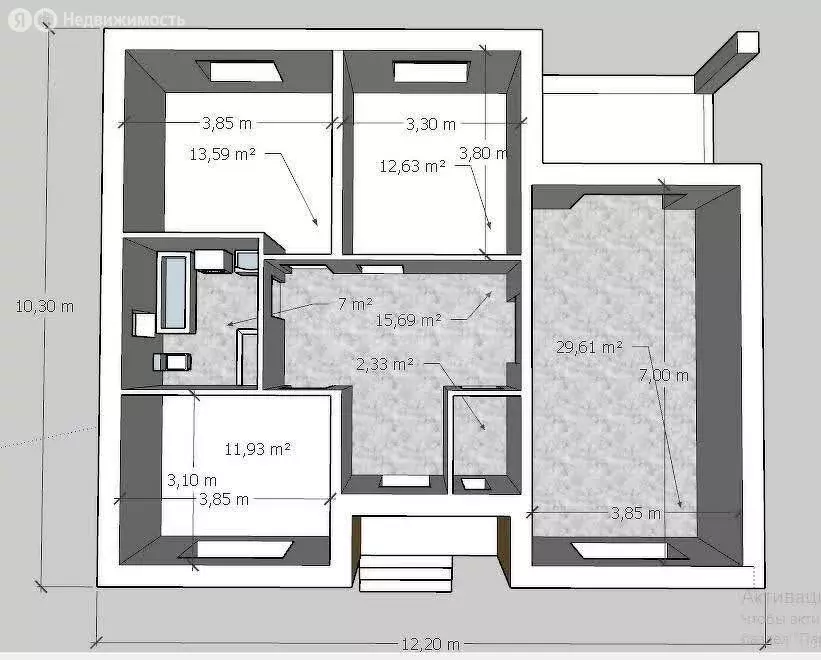 Дом в село Стрелецкое, микрорайон Стрелецкое-72 (110 м) - Фото 1