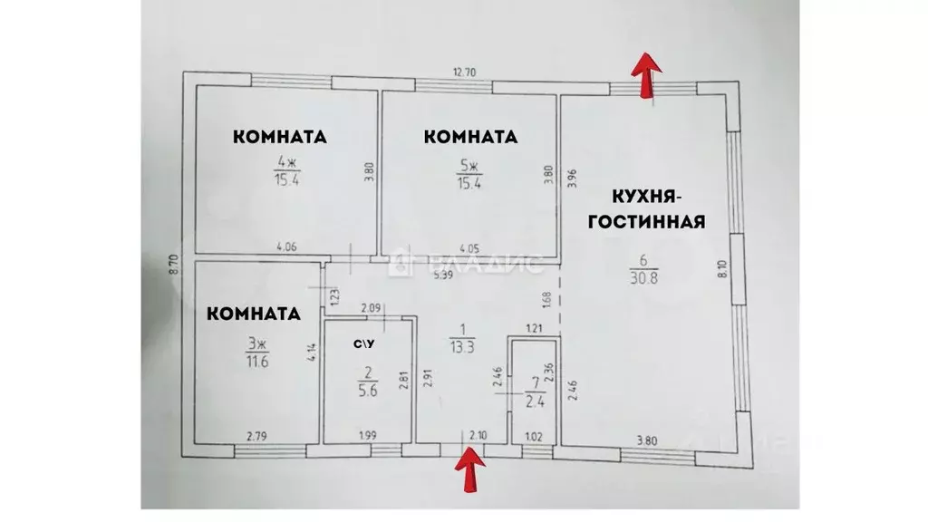 Дом в Калининградская область, Гурьевский муниципальный округ, пос. ... - Фото 1