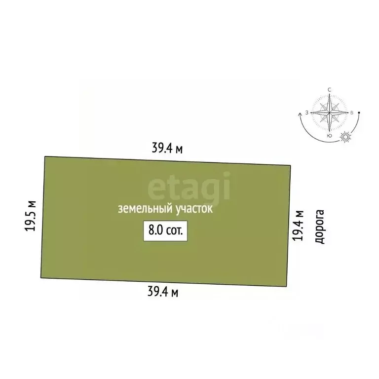 Участок в Оренбургская область, Оренбургский район, Красноуральский ... - Фото 2