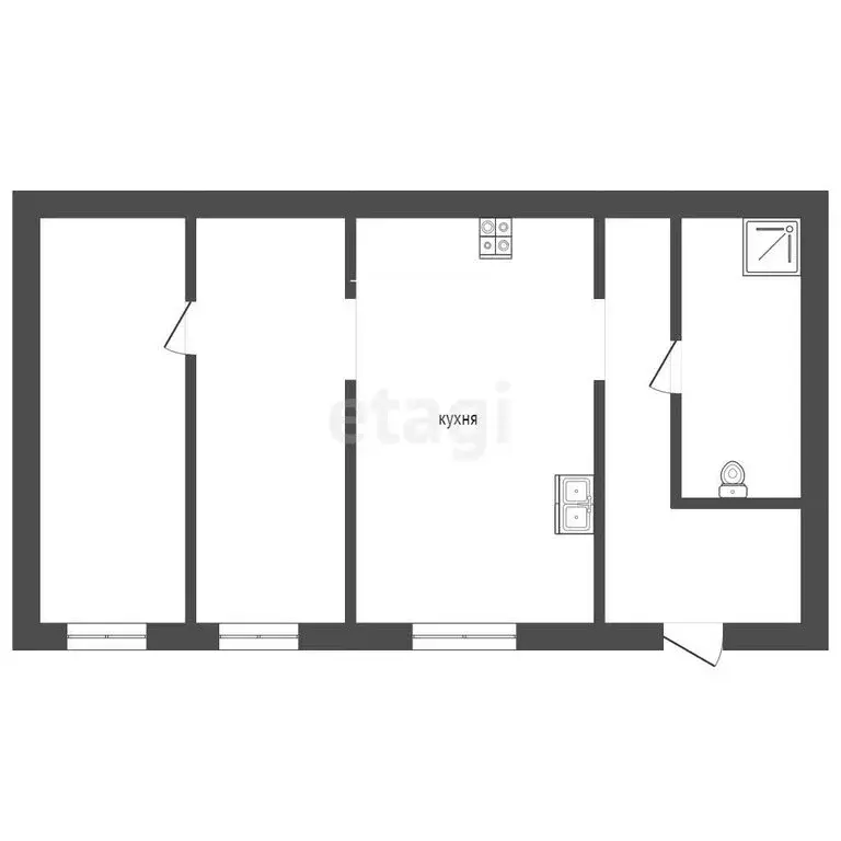 Дом в Тамбов, улица Фридриха Энгельса (35.95 м) - Фото 1