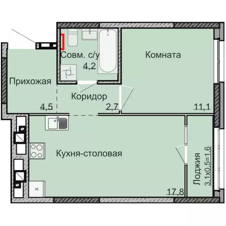 1-к кв. Удмуртия, Ижевск Строитель жилрайон, 5-й мкр, Нео жилой ... - Фото 0