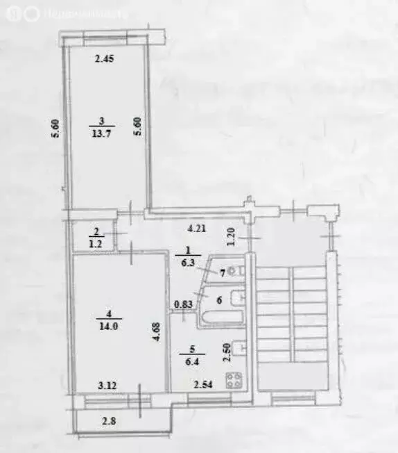 2-комнатная квартира: Казань, Авангардная улица, 167А (43 м) - Фото 1