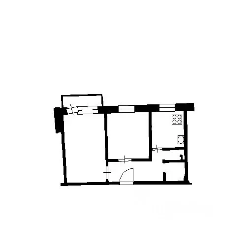 2-к кв. Крым, Симферополь ул. Бела Куна (48.0 м) - Фото 1