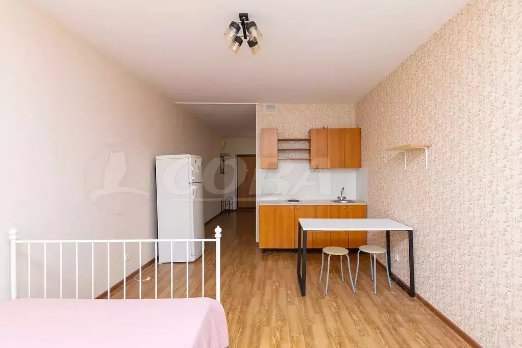 Студия Тюменская область, Тюмень ул. Домостроителей, 26к2 (34.8 м) - Фото 1