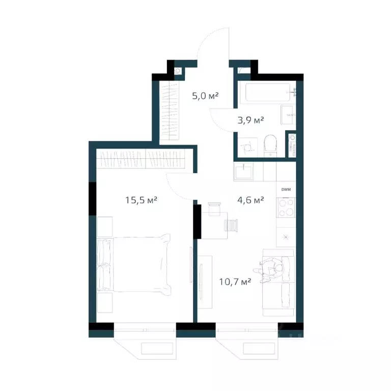 2-к кв. Приморский край, Владивосток Дом на Востоке жилой комплекс, ... - Фото 1