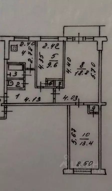 3-к кв. Калужская область, Калуга ул. Валентины Никитиной, 35 (60.0 м) - Фото 2