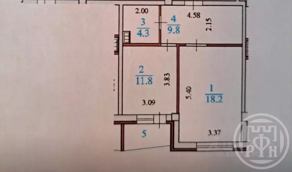 1-к кв. Ленинградская область, Коммунар г. Гатчинский муниципальный ... - Фото 2