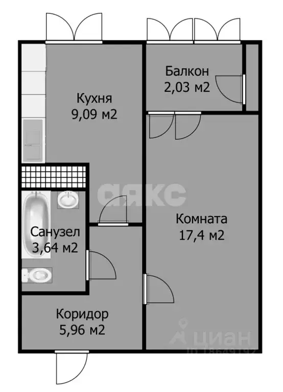 1-к кв. Краснодарский край, Анапа Парковая ул., 79к2 (38.12 м) - Фото 1