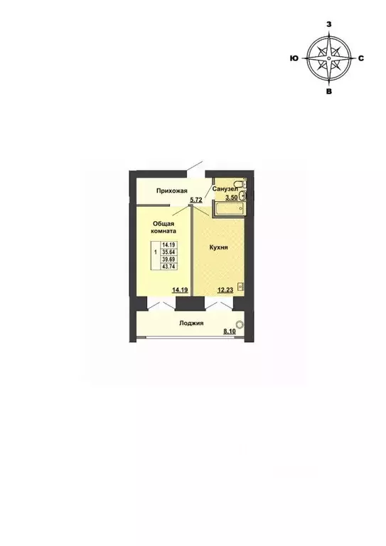 1-к кв. Марий Эл, Медведевский район, Руэмское с/пос, пос. Руэм ул. ... - Фото 0