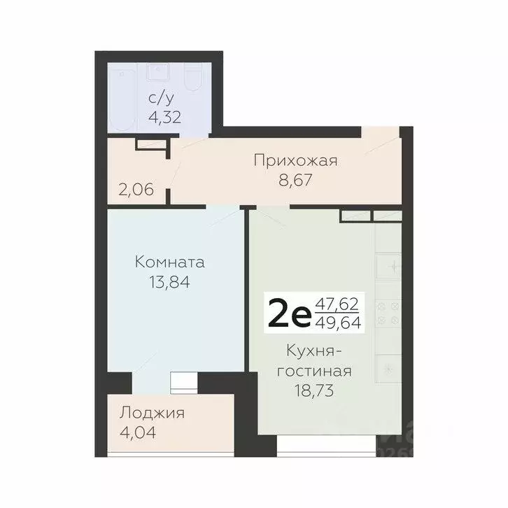 2-к кв. Орловская область, Орел ул. Панчука, 83 (49.64 м) - Фото 0