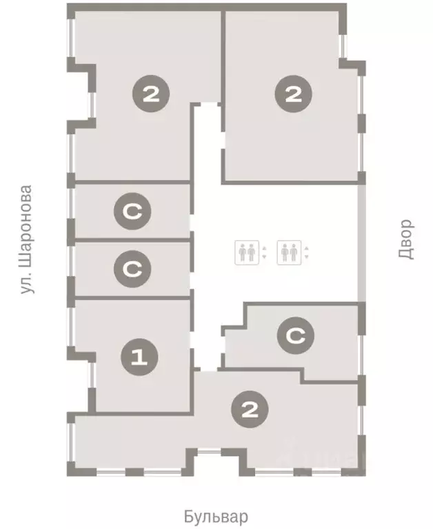 Студия Омская область, Омск  (27.27 м) - Фото 2