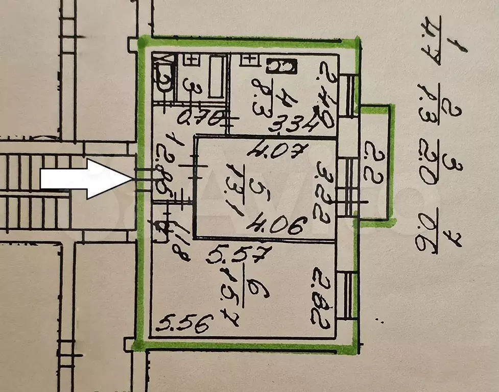 2-к. квартира, 45,7 м, 7/9 эт. - Фото 0