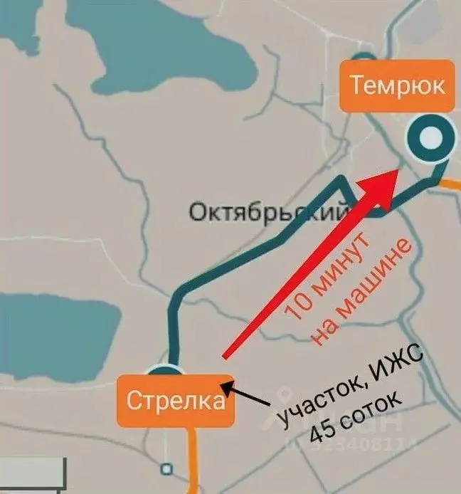 Участок в Краснодарский край, Темрюкский район, Краснострельское ... - Фото 0