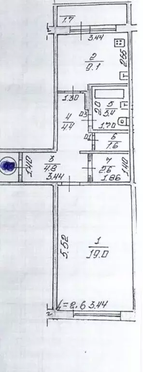 1-к кв. Мордовия, Саранск ул. Серова, 5 (46.0 м) - Фото 1