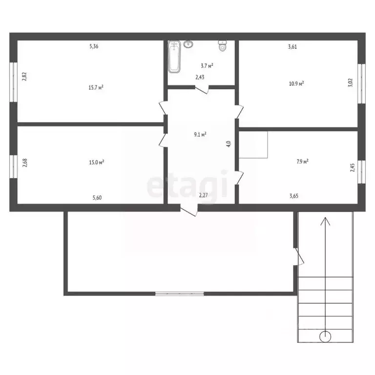 Дом в Амурская область, с. Тамбовка ул. Новая, 32 (62 м) - Фото 1