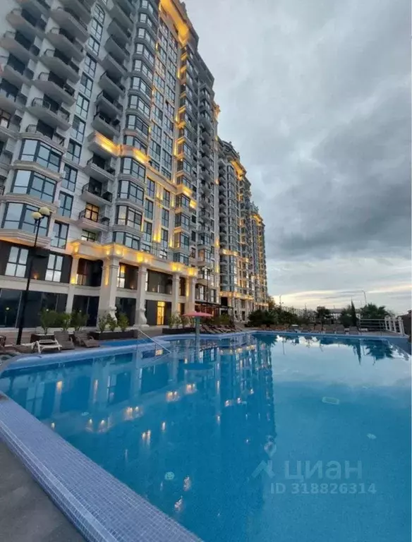 Студия Краснодарский край, Сочи ул. Яна Фабрициуса, 2/23М (35.0 м) - Фото 1