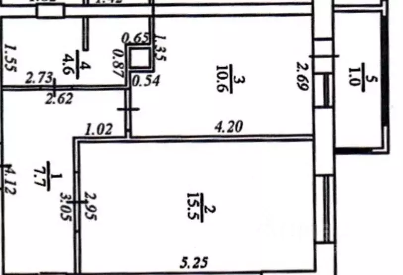 1-к кв. Московская область, Звенигород Одинцовский городской округ, ... - Фото 2